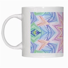 Soft Rainbow Star Mandala White Coffee Mug