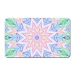 Soft Rainbow Star Mandala Magnet (Rectangular) Front