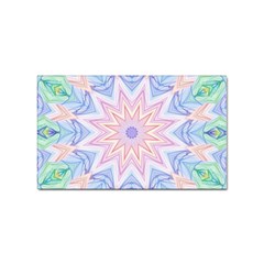 Soft Rainbow Star Mandala Sticker 10 Pack (rectangle) by Zandiepants