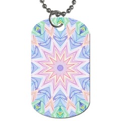 Soft Rainbow Star Mandala Dog Tag (two-sided) 