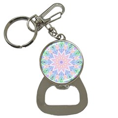 Soft Rainbow Star Mandala Bottle Opener Key Chain by Zandiepants