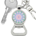 Soft Rainbow Star Mandala Bottle Opener Key Chain Front