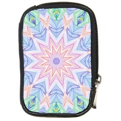 Soft Rainbow Star Mandala Compact Camera Leather Case