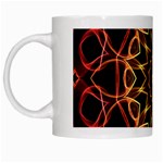 Yellow And Red Mandala White Coffee Mug Left