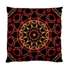 Yellow And Red Mandala Cushion Case (single Sided) 