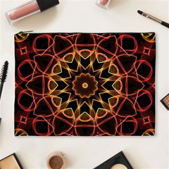 Yellow And Red Mandala Cosmetic Bag (xl) by Zandiepants