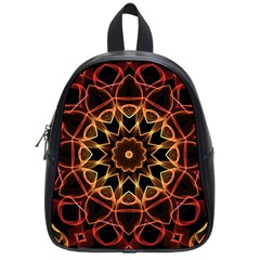 Yellow And Red Mandala School Bag (small)