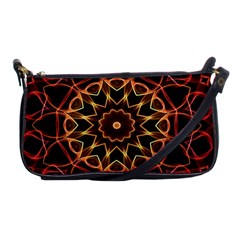 Yellow And Red Mandala Evening Bag