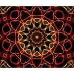 Yellow And Red Mandala Deluxe Canvas 14  x 11  (Framed) 14  x 11  x 1.5  Stretched Canvas