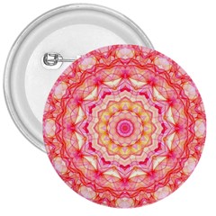 Yellow Pink Romance 3  Button by Zandiepants