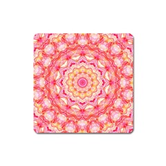 Yellow Pink Romance Magnet (square)