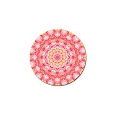 Yellow Pink Romance Golf Ball Marker