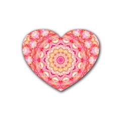 Yellow Pink Romance Drink Coasters (heart)