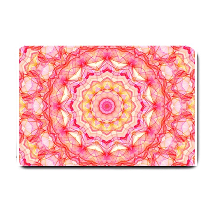 Yellow Pink Romance Small Door Mat