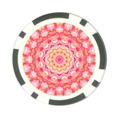 Yellow Pink Romance Poker Chip by Zandiepants