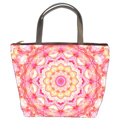 Yellow Pink Romance Bucket Handbag