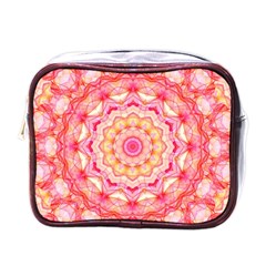 Yellow Pink Romance Mini Travel Toiletry Bag (one Side)