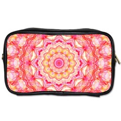 Yellow Pink Romance Travel Toiletry Bag (one Side)