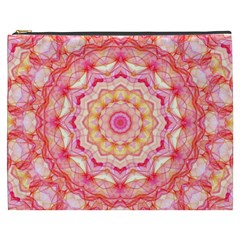 Yellow Pink Romance Cosmetic Bag (xxxl)