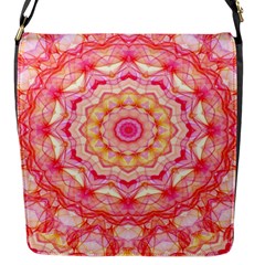 Yellow Pink Romance Flap Closure Messenger Bag (small)