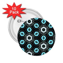 Pale Blue Elegant Retro 2 25  Button (10 Pack)