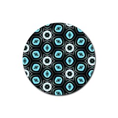 Pale Blue Elegant Retro Drink Coaster (round)