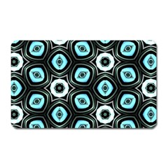 Pale Blue Elegant Retro Magnet (rectangular)