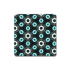 Pale Blue Elegant Retro Magnet (square)