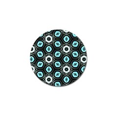 Pale Blue Elegant Retro Golf Ball Marker 4 Pack