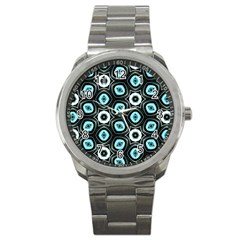 Pale Blue Elegant Retro Sport Metal Watch