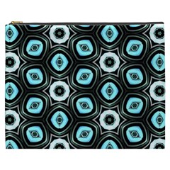 Pale Blue Elegant Retro Cosmetic Bag (xxxl)