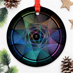 Pi Visualized Round Ornament