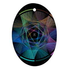 Pi Visualized Oval Ornament by mousepads123