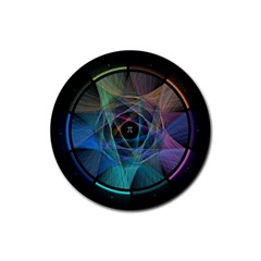 Pi Visualized Drink Coaster (round) by mousepads123