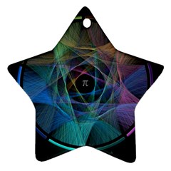 Pi Visualized Star Ornament (two Sides)