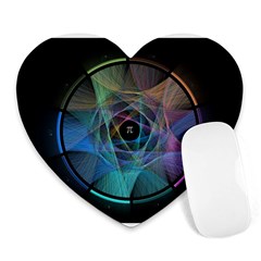 Pi Visualized Mouse Pad (heart)