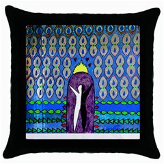 My Cup Of Tea Black Throw Pillow Case