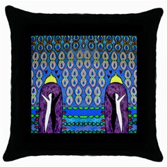 My Cup Of Tea  Black Throw Pillow Case