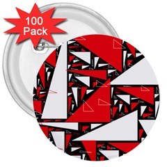 Titillating Triangles 3  Button (100 Pack)