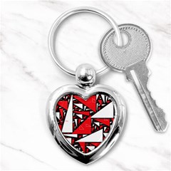 Titillating Triangles Key Chain (heart)