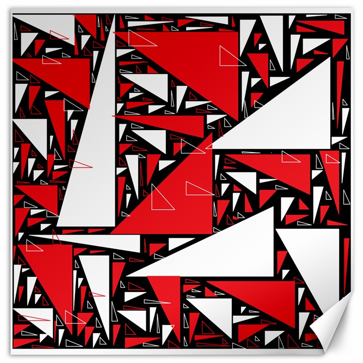 Titillating Triangles Canvas 20  x 20  (Unframed)