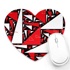 Titillating Triangles Mouse Pad (heart)