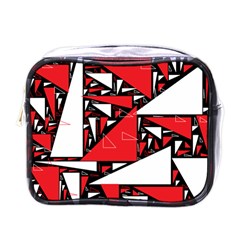 Titillating Triangles Mini Travel Toiletry Bag (one Side)