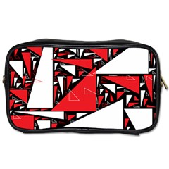 Titillating Triangles Travel Toiletry Bag (one Side)