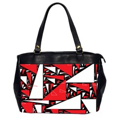 Titillating Triangles Oversize Office Handbag (two Sides)