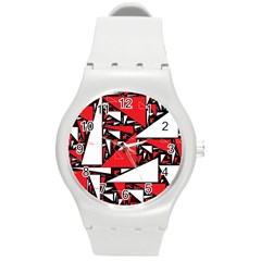 Titillating Triangles Plastic Sport Watch (medium)