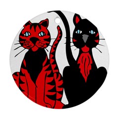 Cool Cats Round Ornament by StuffOrSomething