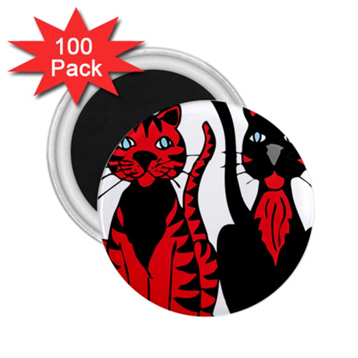 Cool Cats 2.25  Button Magnet (100 pack)