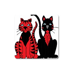 Cool Cats Magnet (square) by StuffOrSomething