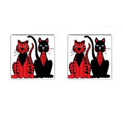 Cool Cats Cufflinks (square) by StuffOrSomething